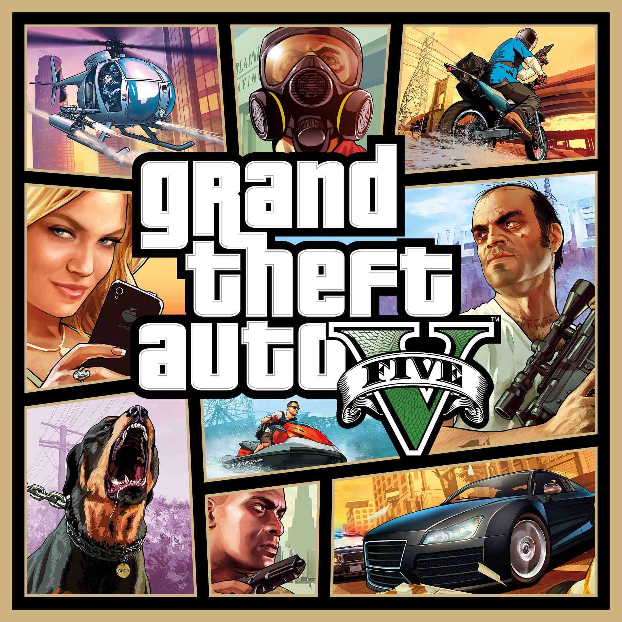 capa do jogo GTA v